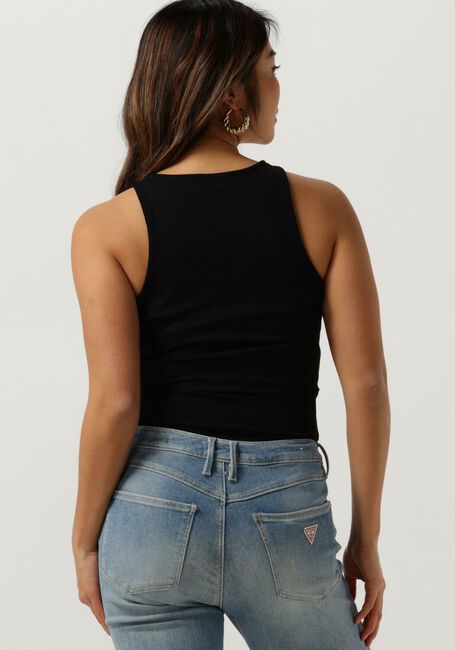 Zwarte GUESS Top SL ROUND NECK GWENDALINA TOP - large