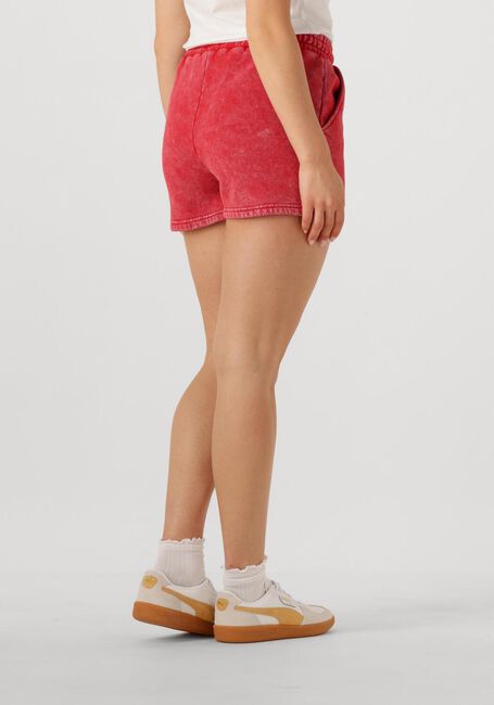 Rode COLOURFUL REBEL Korte broek UNI LOGO ACID WASH SWEAT SHORT - large