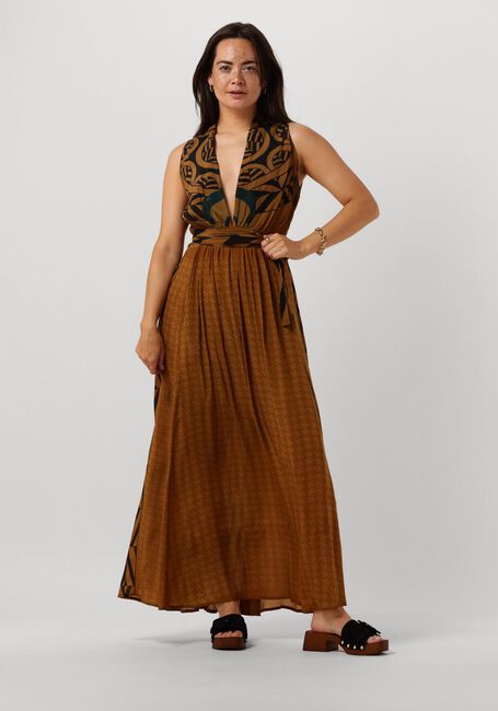 MES DEMOISELLES Robe maxi MUSE en marron - large