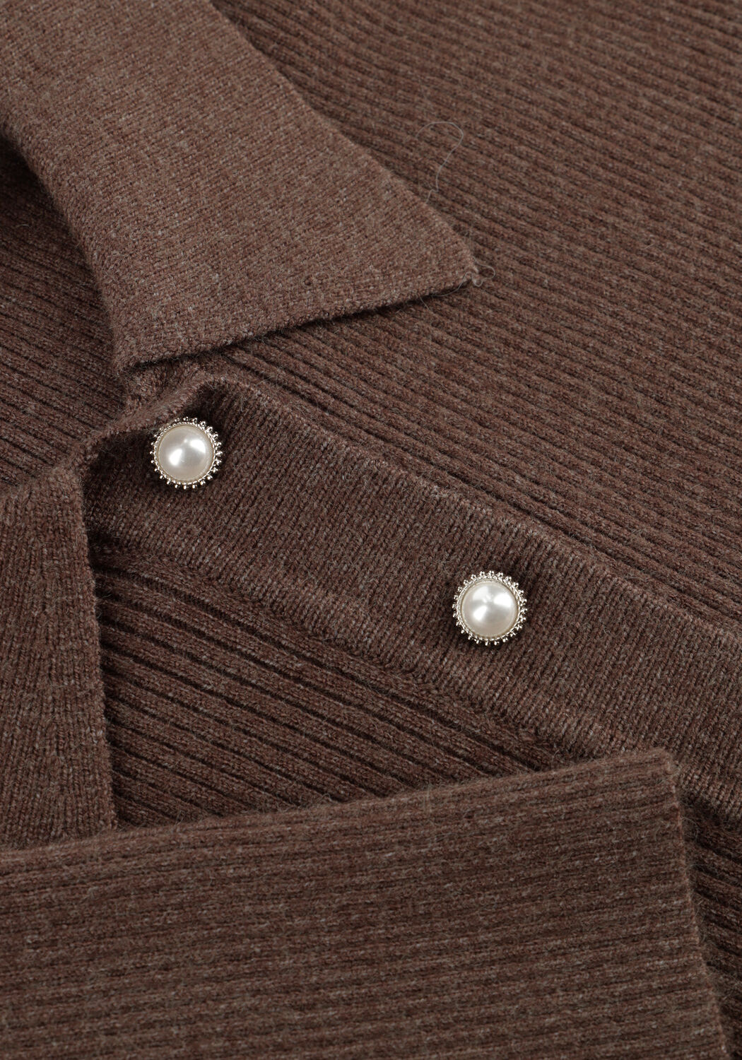 Bruine NEO NOIR  PANAMA KNIT BLOUSE - large