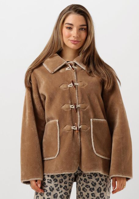 OBJECT Manteau en fausse fourrure OBJOPAL RE JACKET en marron - large