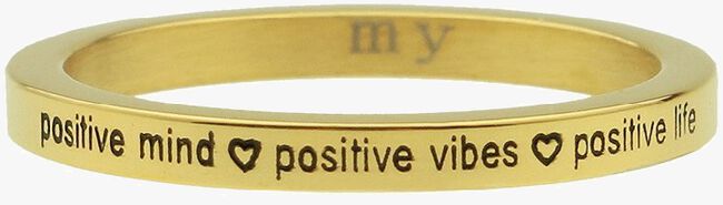 MY JEWELLERY Anneau GOLD QUOTE RING SET en or - large