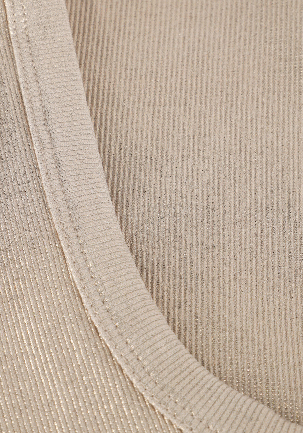 Beige SUMMUM Top RIB TANKTOP COTTON RIB - large