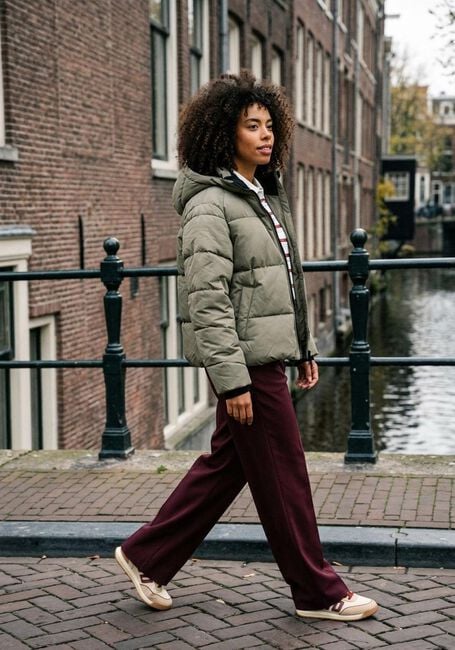 Khaki WITHBLACK Gewatteerde jas WBLGLORIAN PUFFER JACKET - large