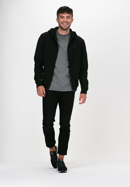 Zwarte SELECTED MEN T-shirt NORMANI180 MINI STRIPE - large