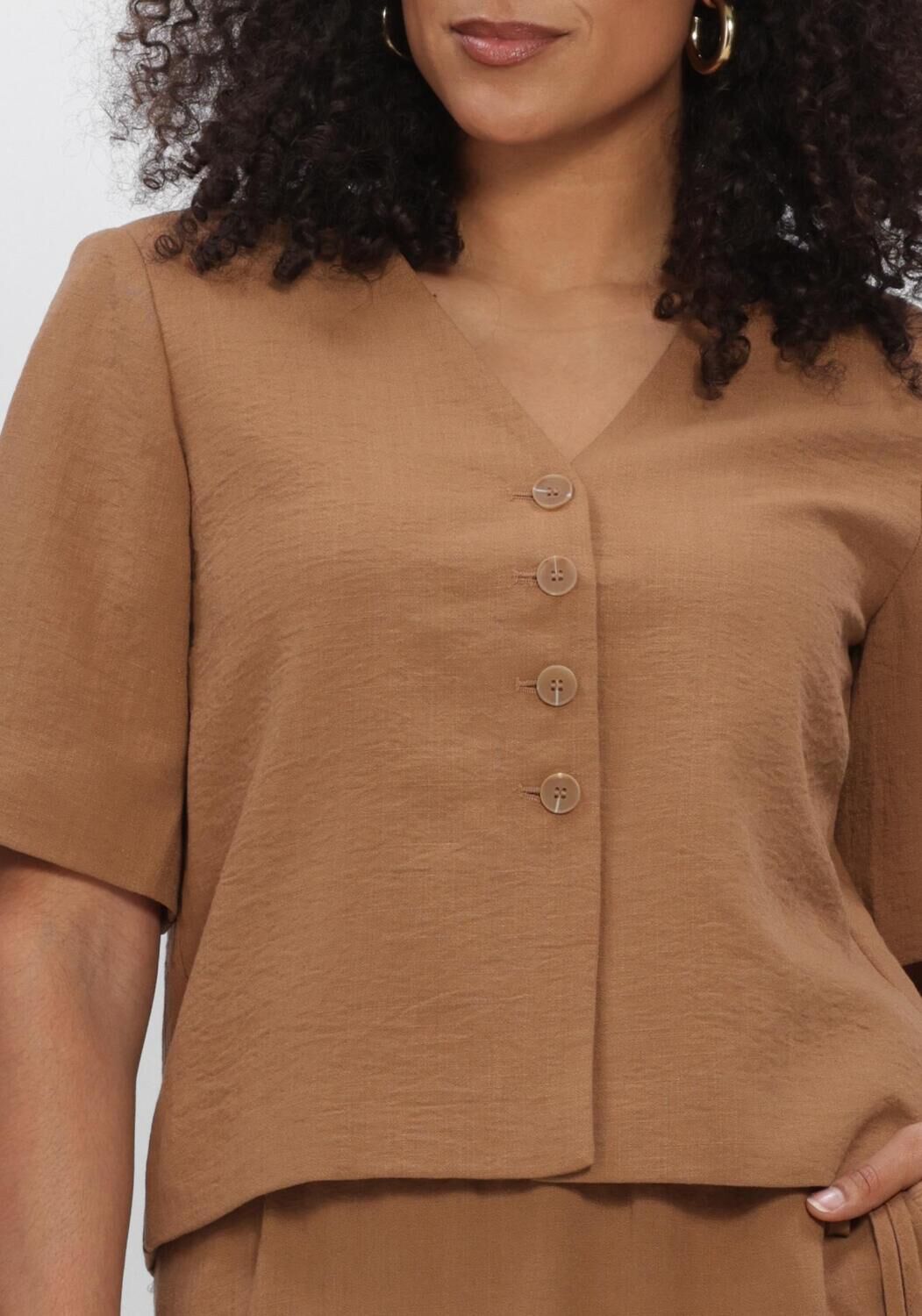 Bruine OBJECT  OBJRINI MATHILDA 2/4 LO BLAZER  145 ND - large