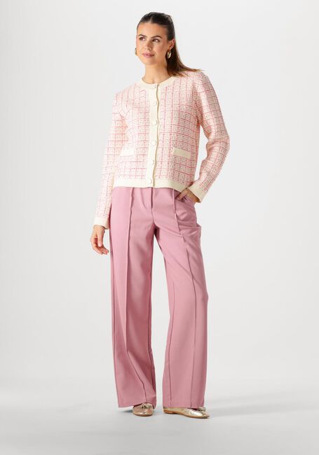 Roze Y.A.S. Vest YASLIVIA LS SHORT KNIT CARDIGAN - large