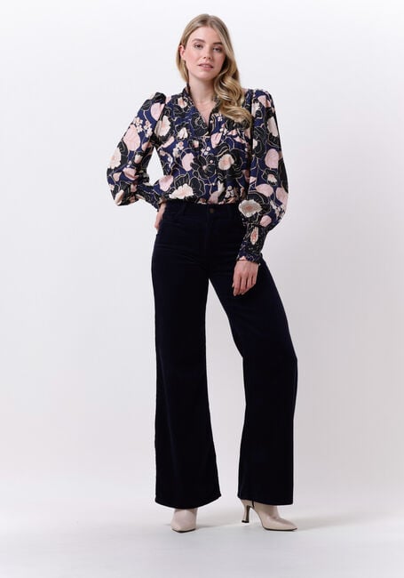 FABIENNE CHAPOT Pantalon large EVA CORD WIDE LEG TROUSERS Bleu foncé - large