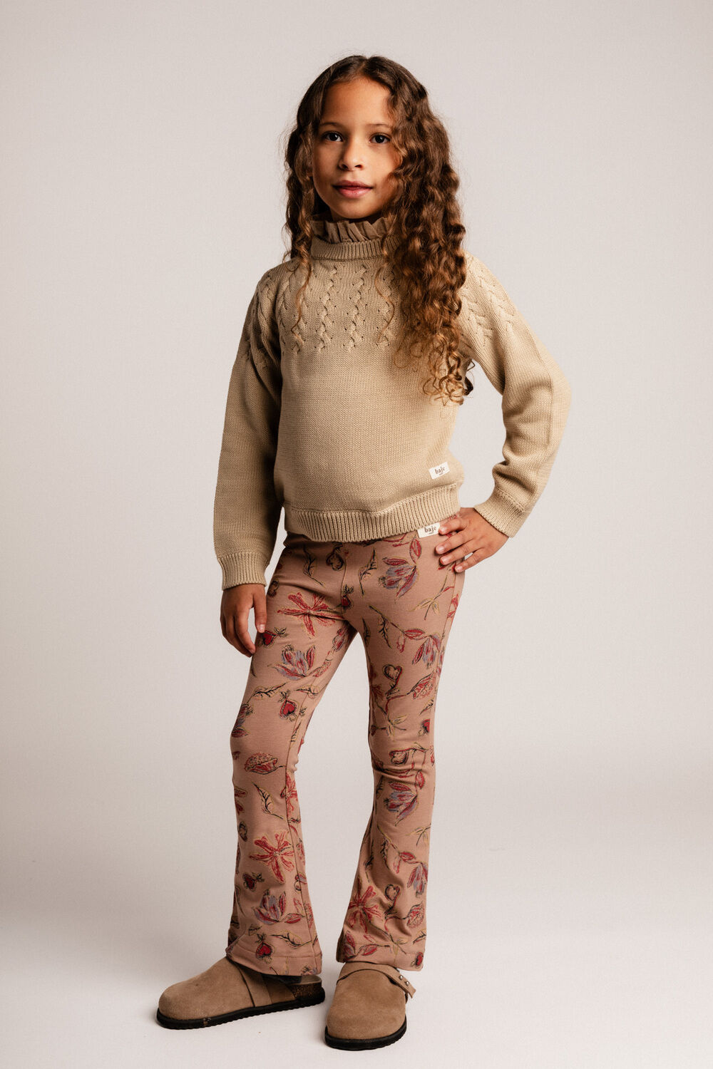 Roze BAJE STUDIO Flared broek PREDA - large