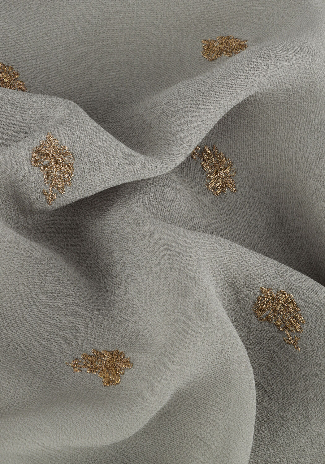 SCOTCH & SODA EMBROIDERED TOP WITH TIE NECK Blouses en gris - large