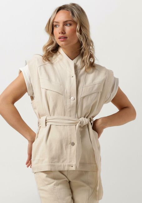MINUS Gilet VASILIA VEST Crème - large