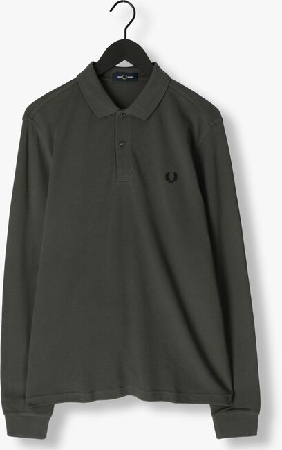 FRED PERRY Polo LONG SLEEVE PLAIN FRED PERRY SHIRT Olive - large