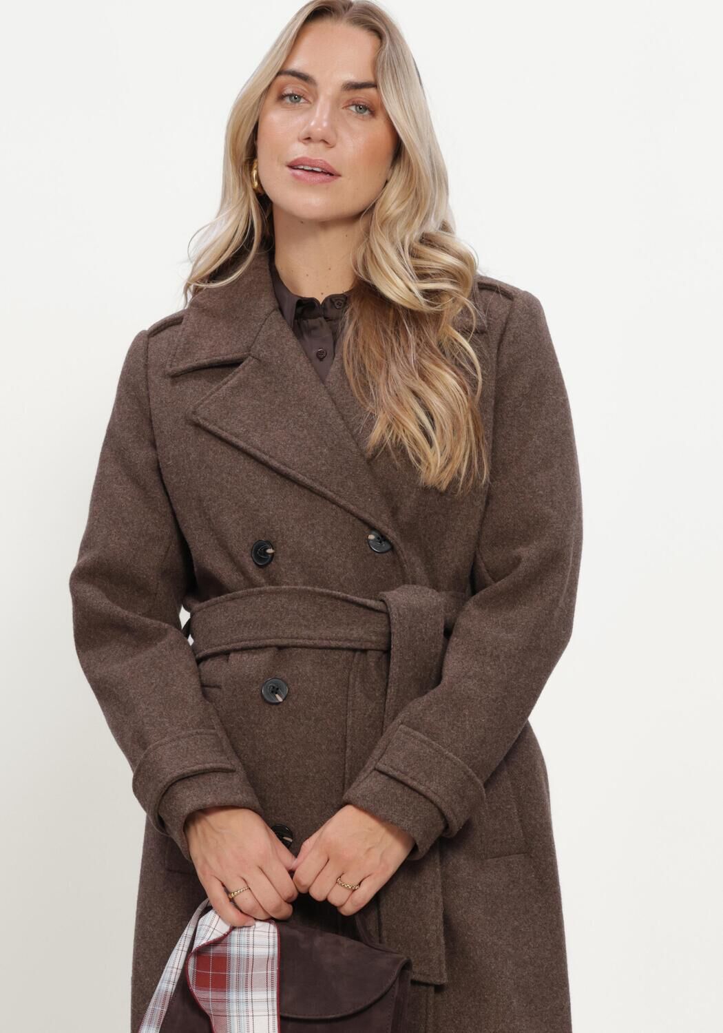 Bruine MODSTR&Ouml;M Mantel SHAYMD COAT - large