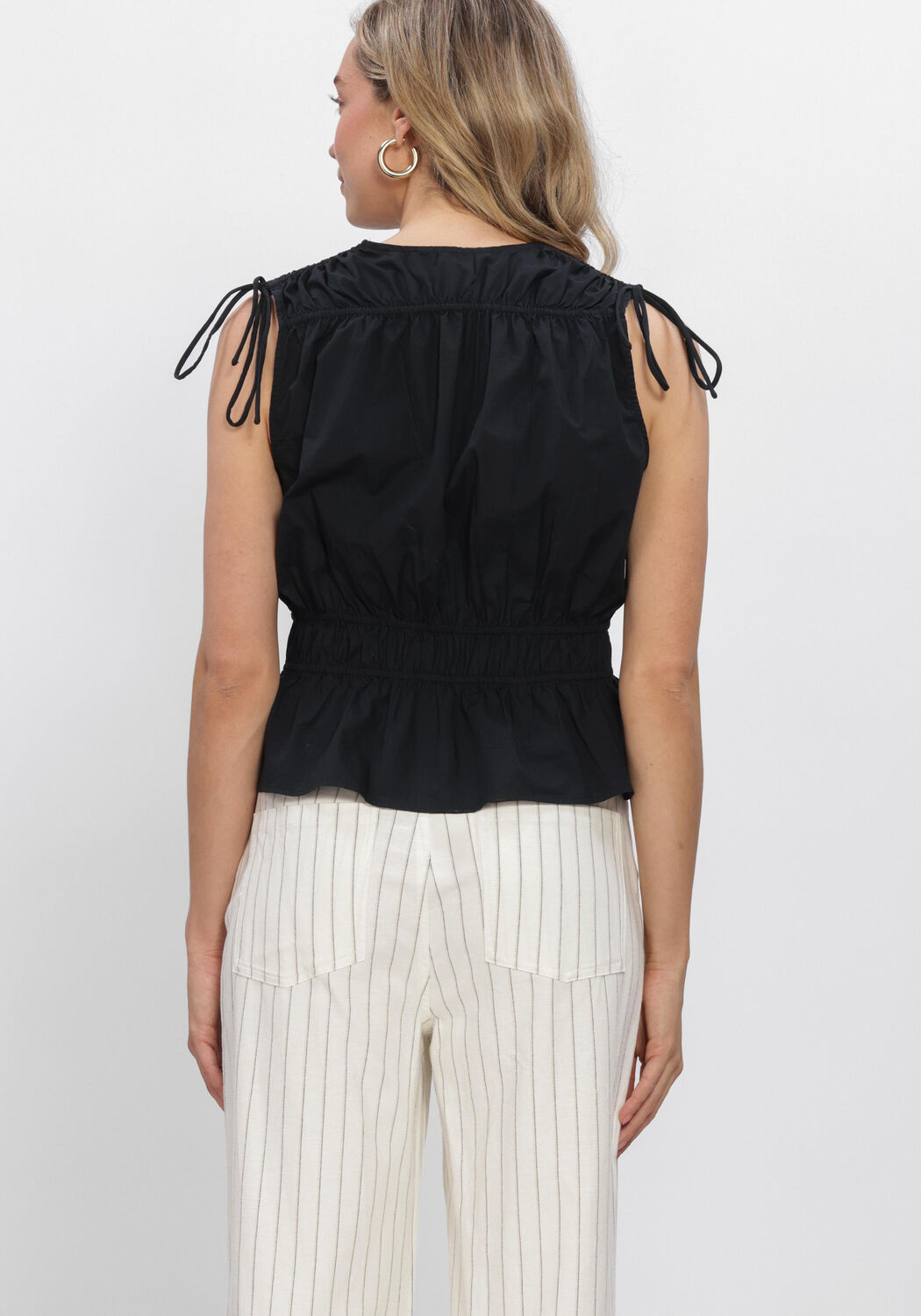 SECOND FEMALE CARPI TOP Hauts & T-shirts en noir - large