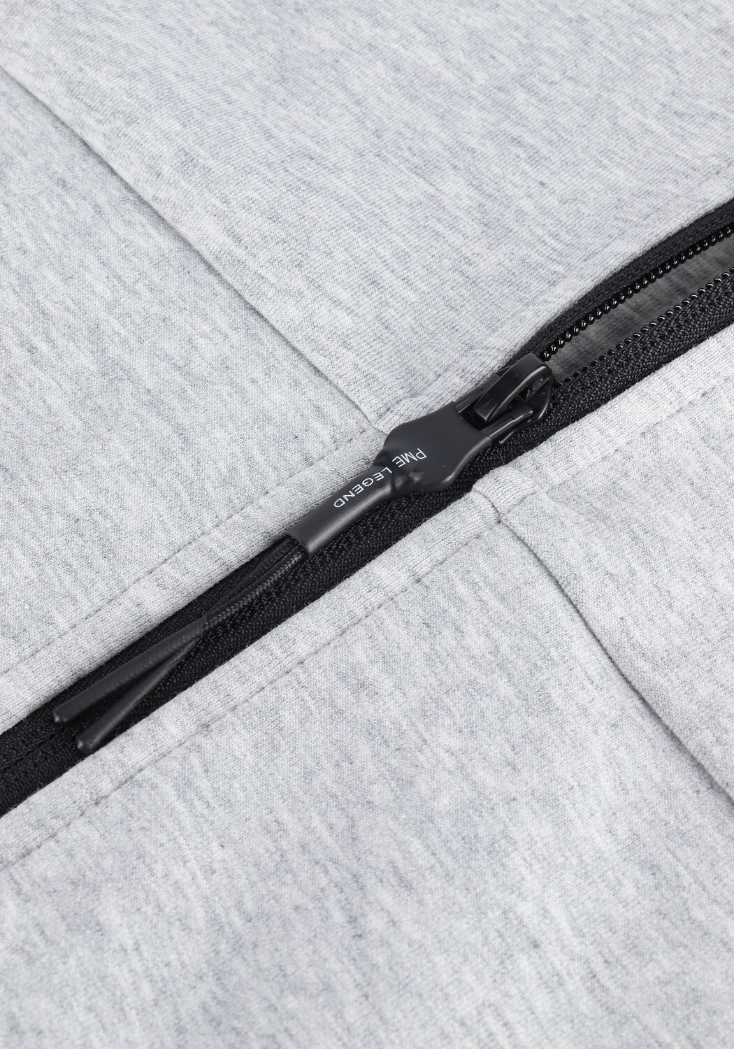 Lichtgrijze PME LEGEND Jack ZIP JACKET INTERLOCK SWEAT - large