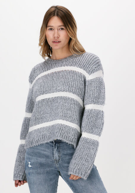 Grijze JUST FEMALE Trui ROMA KNIT - large