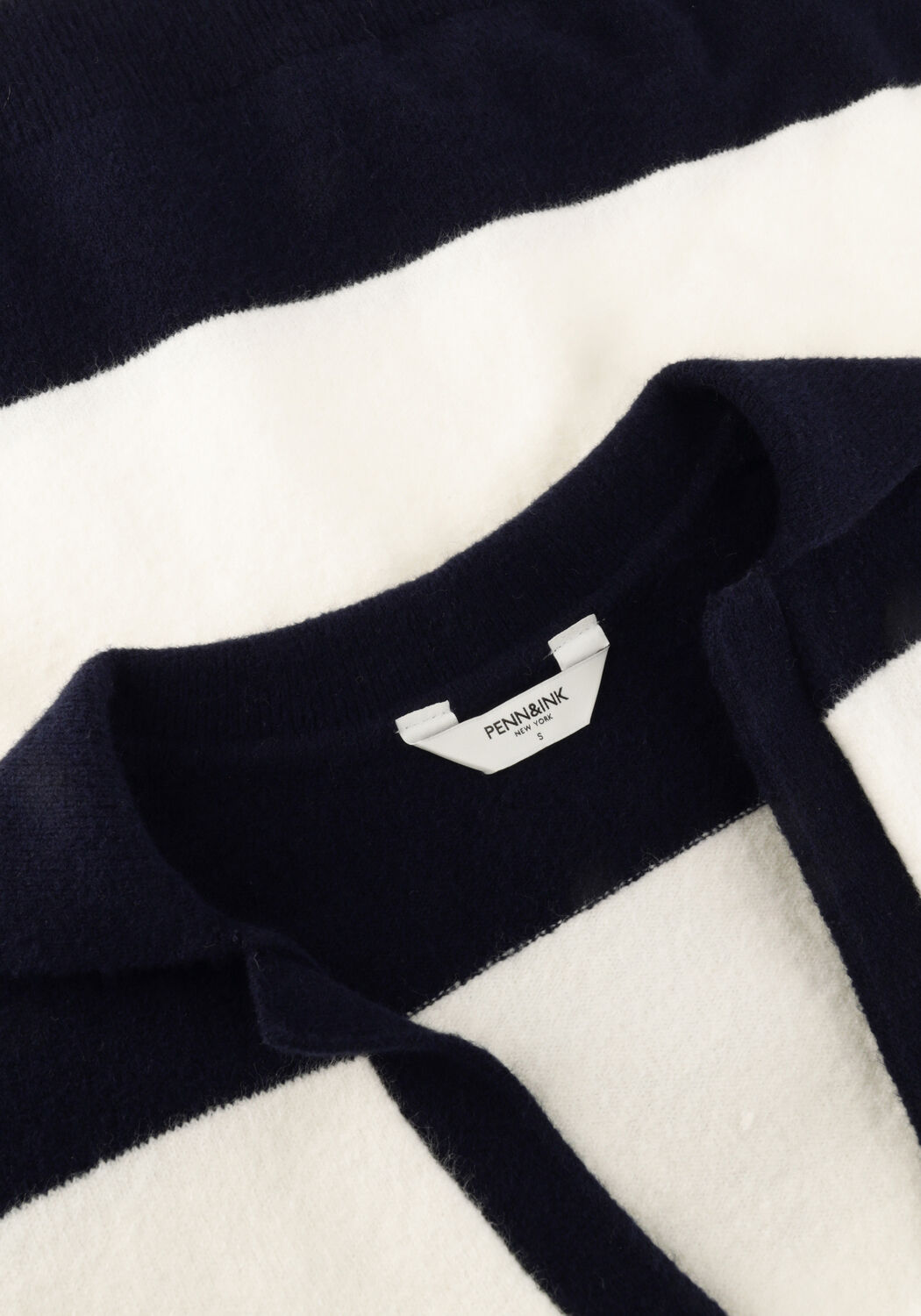 PENN & INK JUMPER STRIPE Hauts & T-shirts en bleu - large