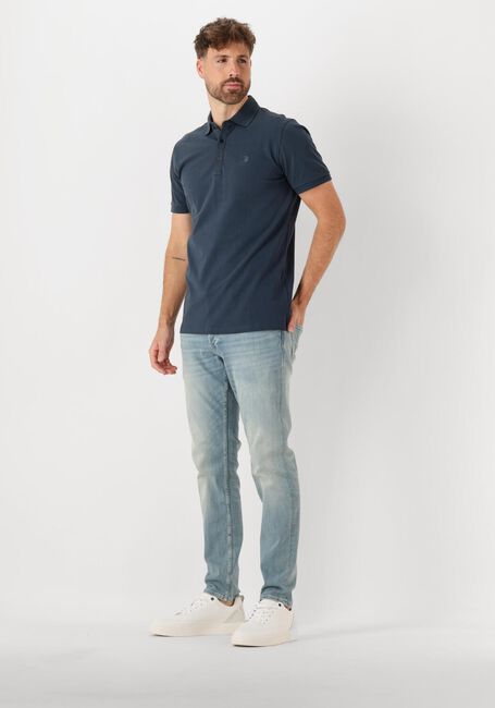 CAST IRON Polo SHORT SLEEVE POLO FINE PIQUE ESSENTIAL en bleu - large