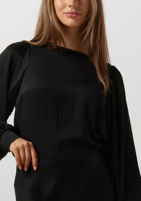 SUMMUM Haut TOP LONG SLEEVES SILKY TOUCH en noir - large