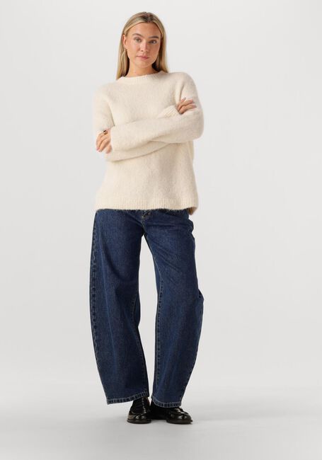 Gebroken wit SELECTED WOMEN Trui SLFGABRIELLA LS KNIT NEW O-NECK - large
