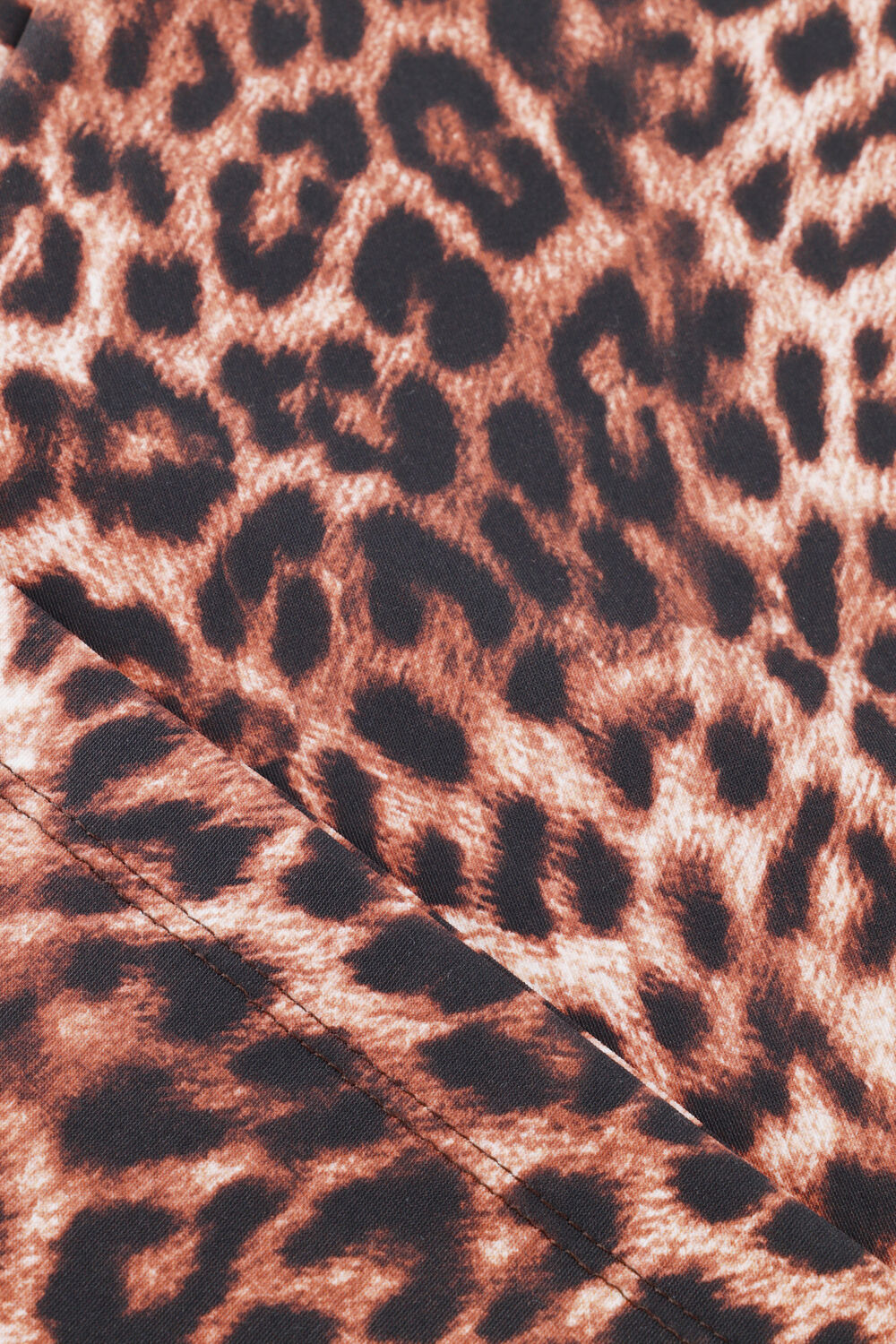 STUDIO ANNELOES Haut Leone leopard vneck top en marron - large
