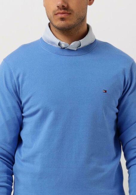 Blauwe TOMMY HILFIGER Trui 1985 CREW NECK SWEATER - large