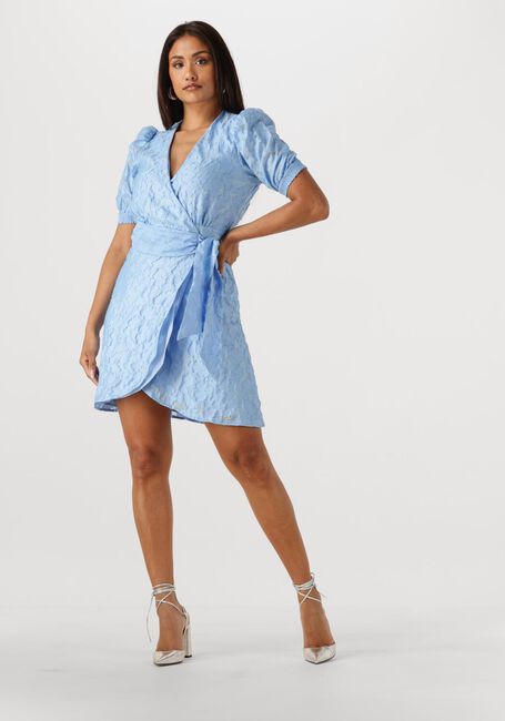 Lichtblauwe FREEBIRD Mini jurk BLOSSOM MINI - large