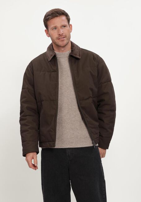 SELECTED MEN Veste matelass&eacute; SLMGRANT FILLED CANVAS JKT en marron - large