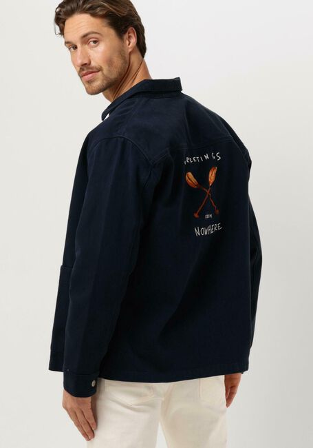 FORÉT Surchemise NOWHERE OVERSHIRT en bleu - large