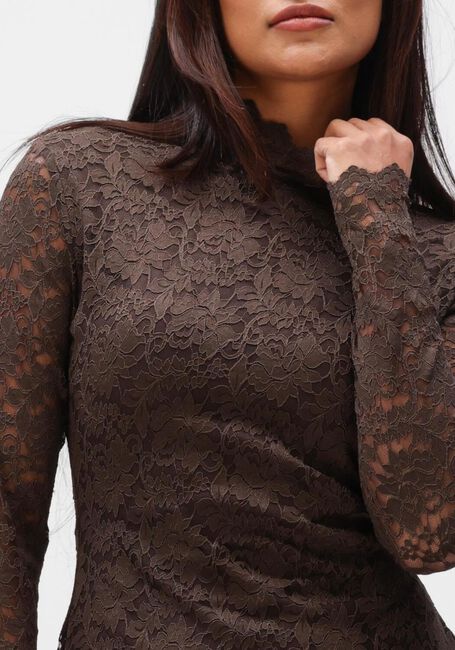 NEO NOIR Mini robe LIZETTE LACEFLOWER DRESS en marron - large