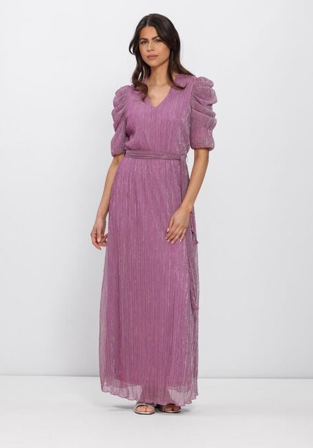 Paarse FREEBIRD Mini jurk F-JER-PLISSE-LUREX-26-1 - large