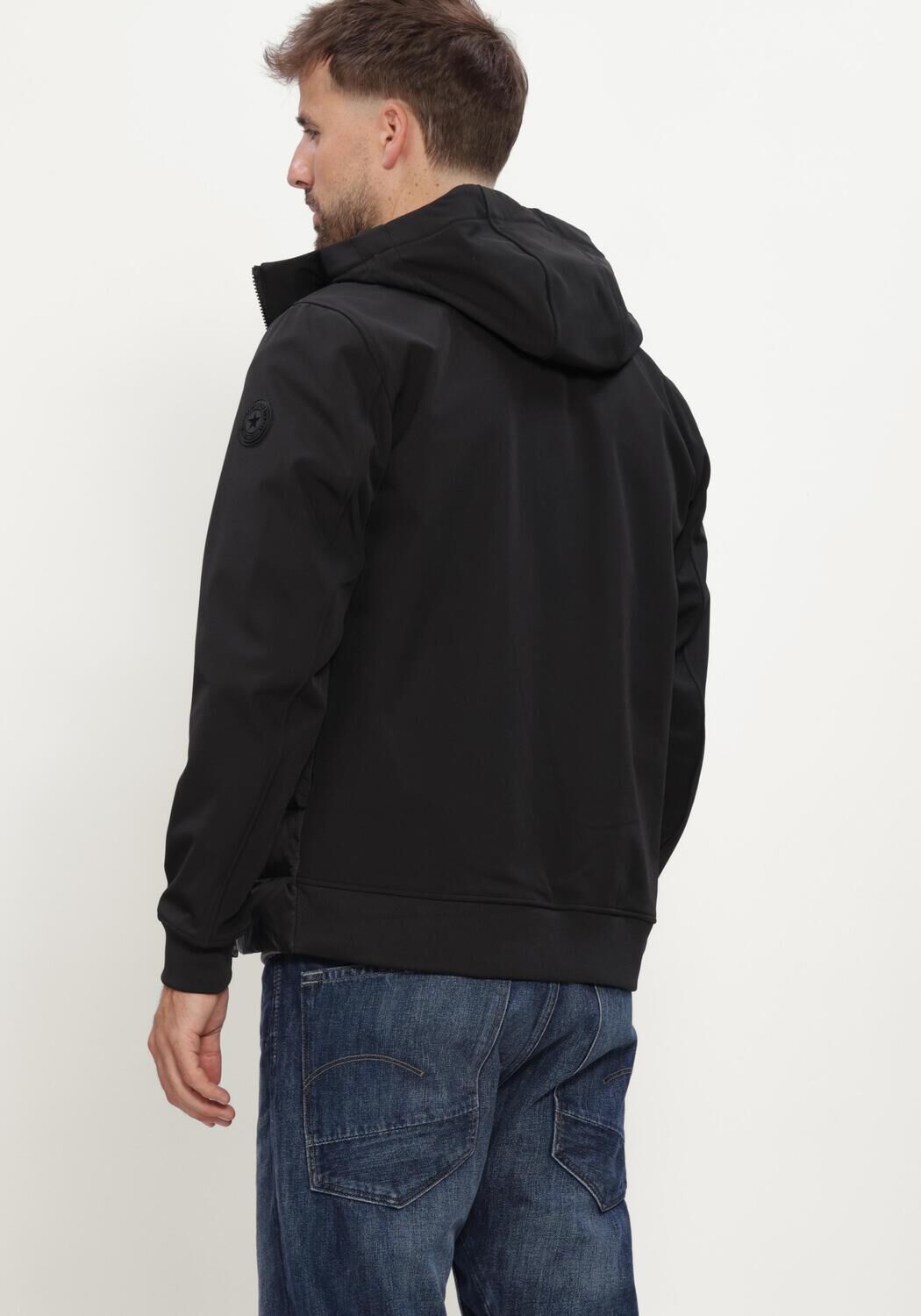 AIRFORCE Veste matelass&eacute; HOODED COVE JACKET en noir - large