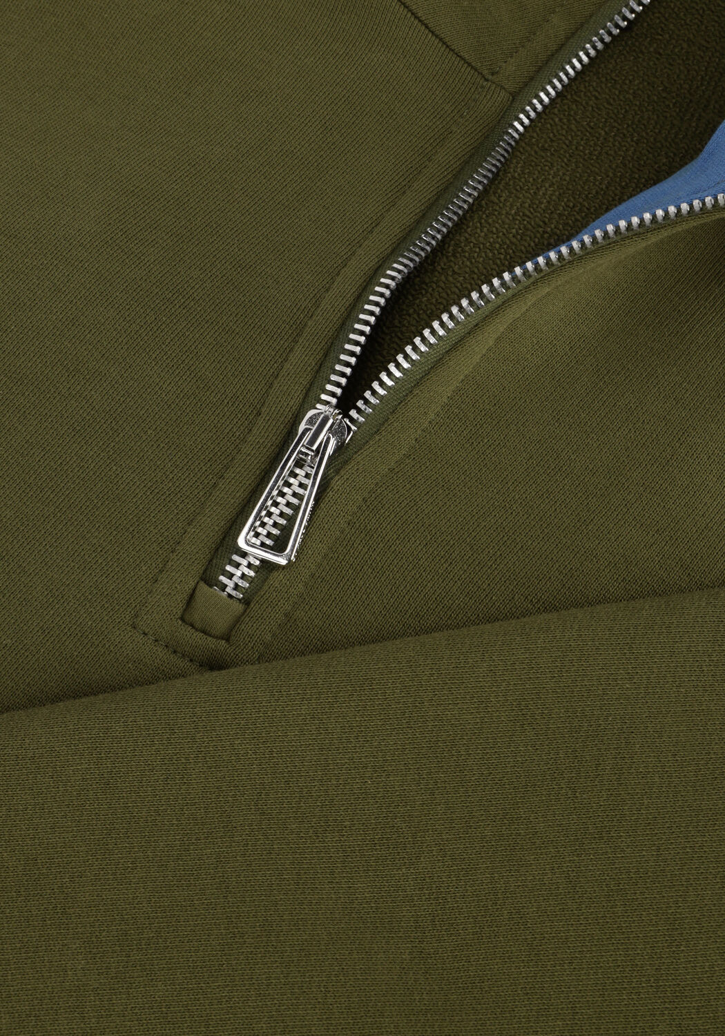 Groene PS PAUL SMITH Sweater MENS REG FIT HALF ZIP SWEAT ZEBRA - large