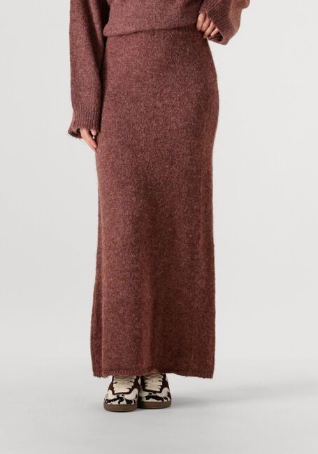 YDENCE Jupe midi KNITTED SKIRT EVELINE en marron - large