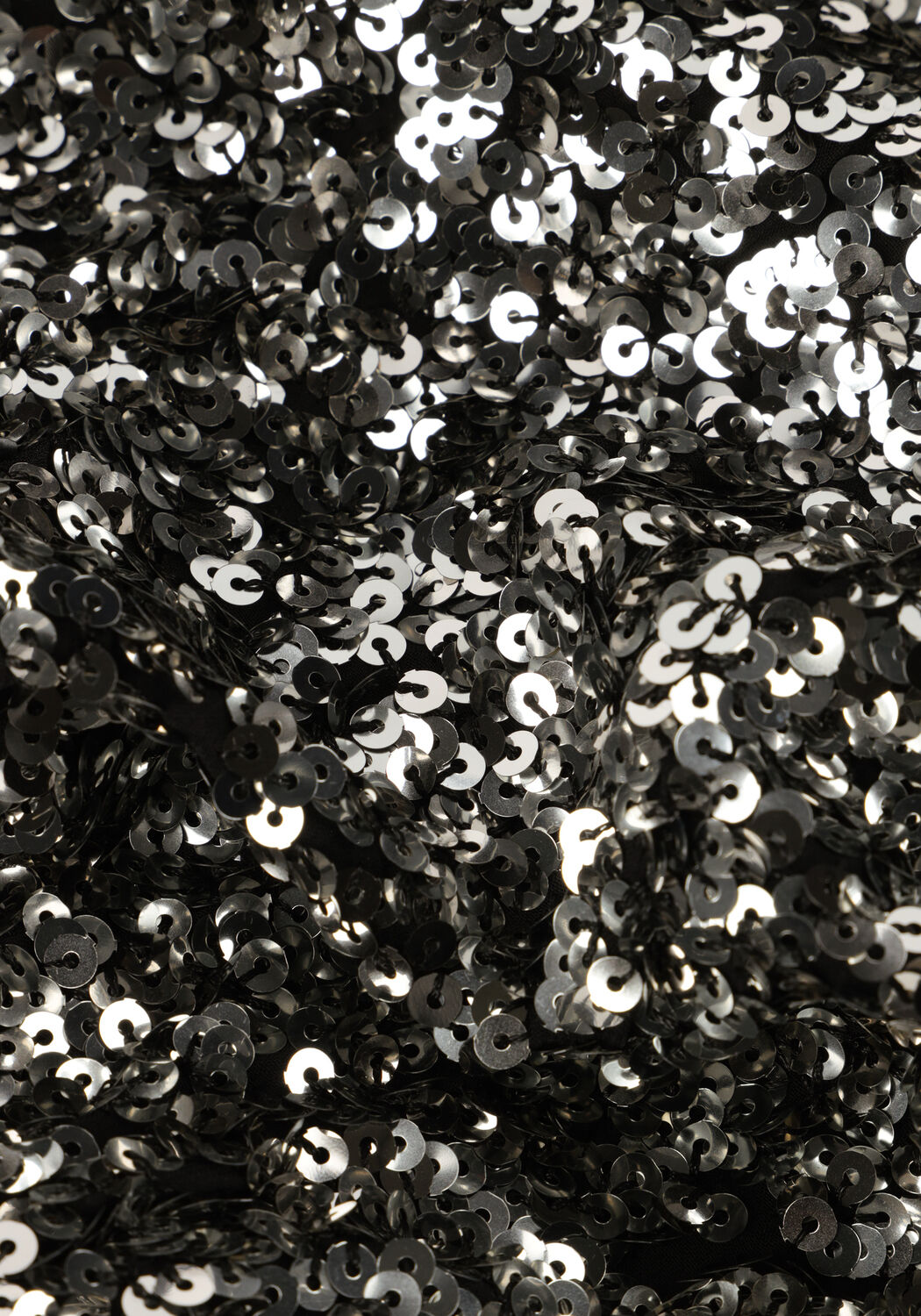 SELECTED WOMEN Mini robe SLFCOLYN LS SHORT SEQUINS DRESS en argent - large