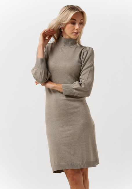 Bruine MINUS Mini jurk MERSIN HIGHNECK KNIT DRESS - large