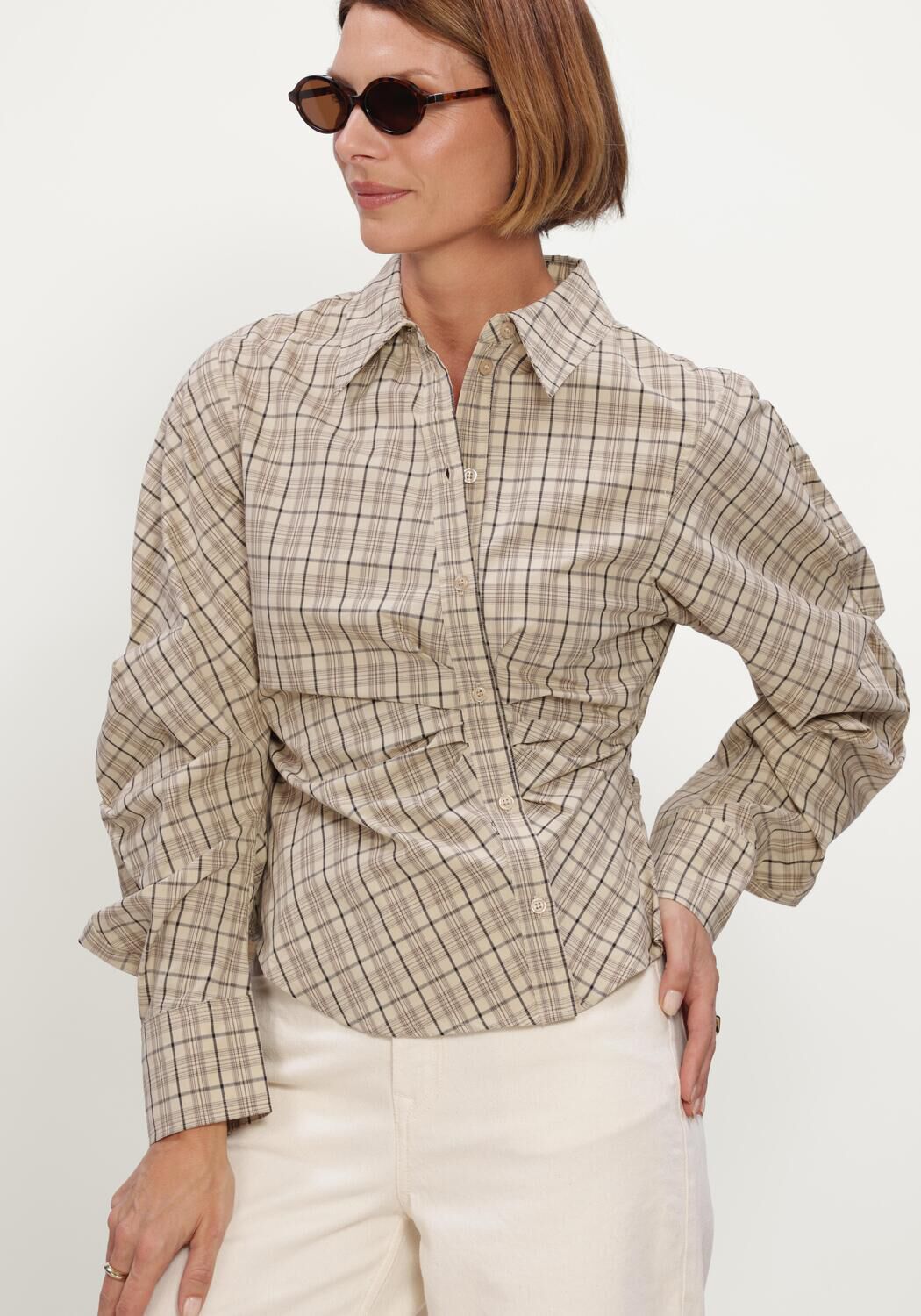 Beige NOTRE-V  NV-ISA BIG CHECK - large