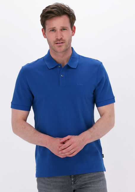 Blauwe BOSS BLACK Polo PALLAS - large