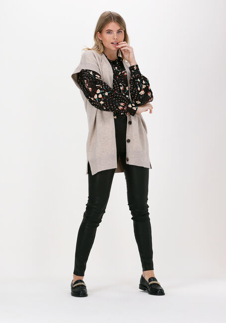 Zwarte Y.A.S. Legging YASZEBA STRETCH LEATHER LEGGING - large