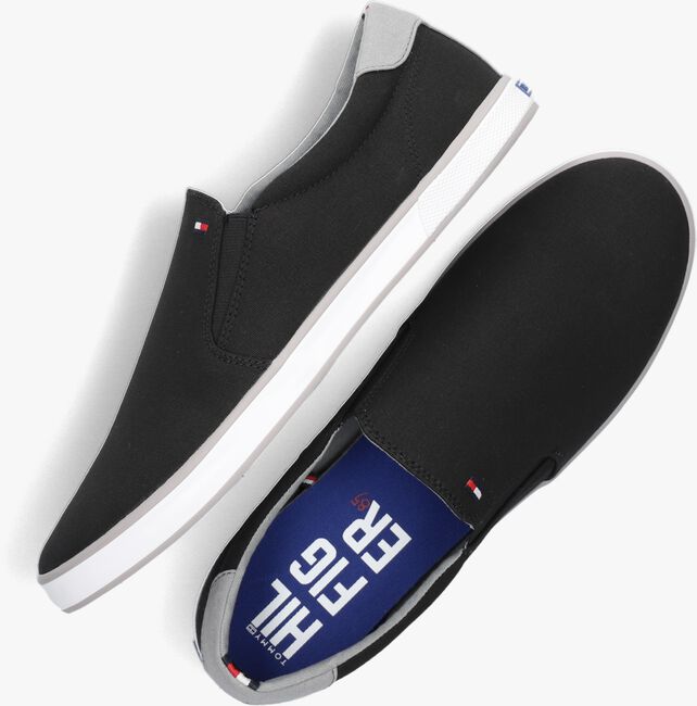 Zwarte TOMMY HILFIGER Lage sneakers ICONIC SLIP ON - large