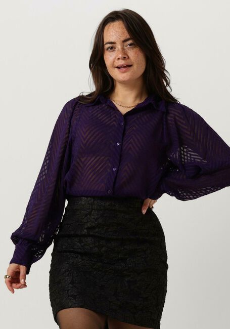 FREEBIRD Blouse WV-ZIGZAG-JACQ-PES-23-3 en violet - large