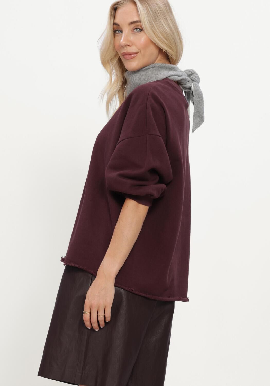 CIRCLE OF TRUST Haut KENZIE SWEAT Bordeaux - large
