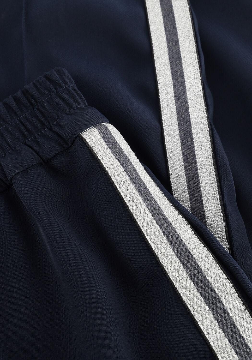 Donkerblauwe EST'SEVEN Wijde broek JUNE TROUSER - large