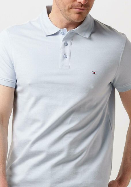 TOMMY HILFIGER Polo PRETWIST MOULINE SLIM FIT POLO Bleu clair - large