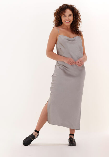 Taupe JUST FEMALE Midi jurk RICH DRESS - large