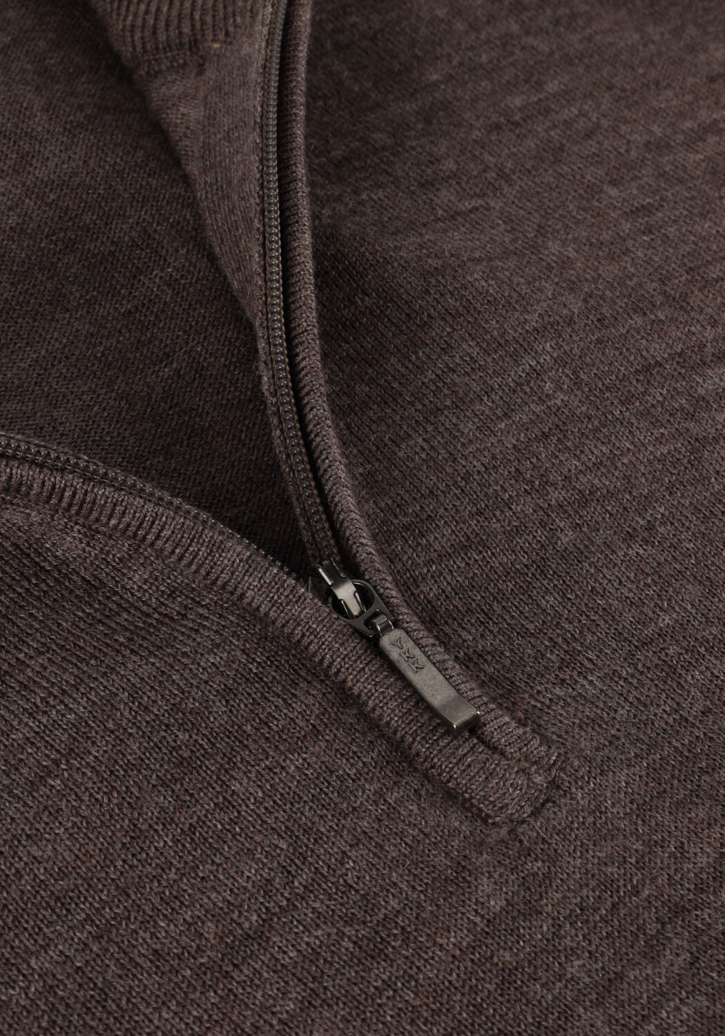 PROFUOMO Pull PULLOVER HALF ZIP en taupe - large