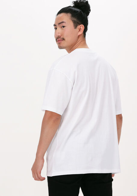 Witte EDWIN T-shirt KATAKANA EMBROIDERY TS - large