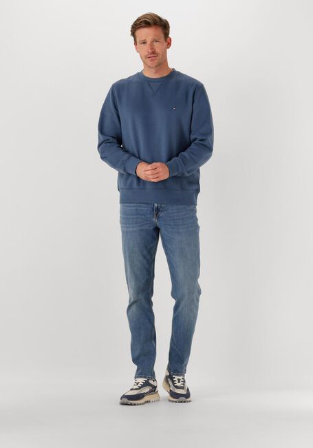 Blauwe TOMMY HILFIGER Sweater ESS SEASONAL FLEECE CREWNECK - large