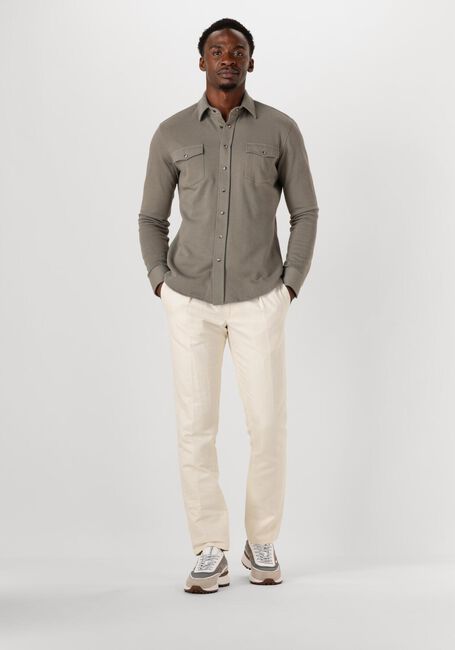 Groene PROFUOMO Casual overhemd OVERSHIRT WESTER - large