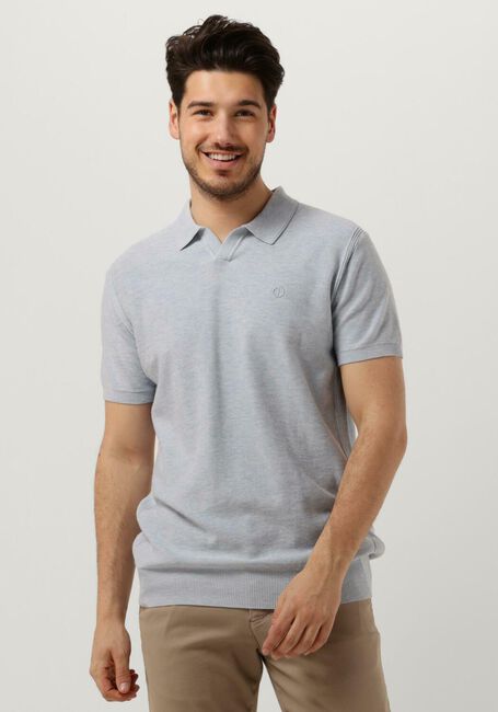 DSTREZZED Polo MERCURY S/S POLO MELANGE SLUB en bleu - large